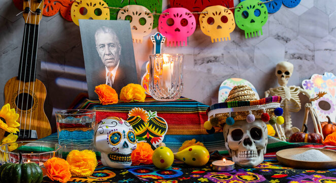 Dia de Muertos altar honoring ancestors and tradition
