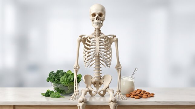 Strong Bones and Skeletal Health Concept