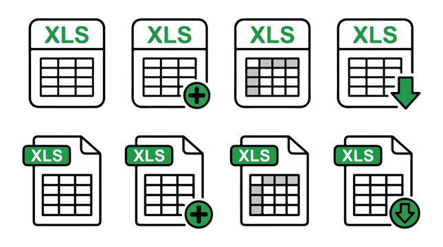 Green checkmark in excel spreadsheets on white background