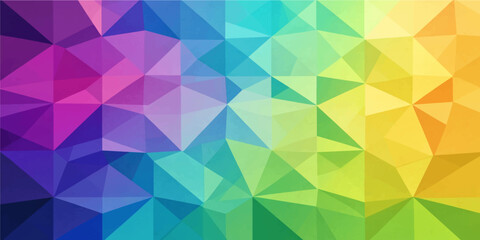 Fototapeta premium Low poly abstract geometric polygonal colorful gradient mosaic background with modern faceted texture vector artwork design