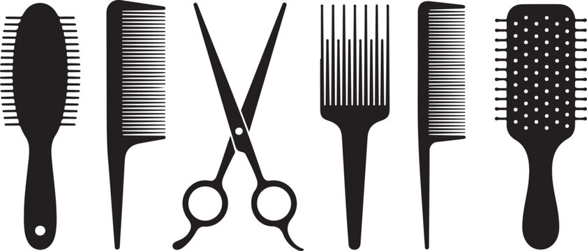 Hair Styling Tools and Accessories Silhouette 