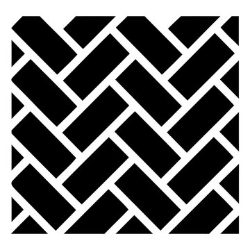 Seamless herringbone pattern with rectangular bricks, vector illustration of classic floor or wall tiling design isolated on transparent background