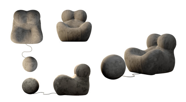 Mother Embrace Sofa &ndash; Grey Sofa all views