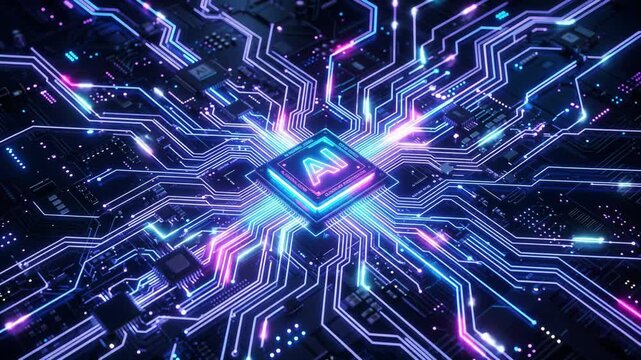 Artificial intelligence cpu sending digital data signals