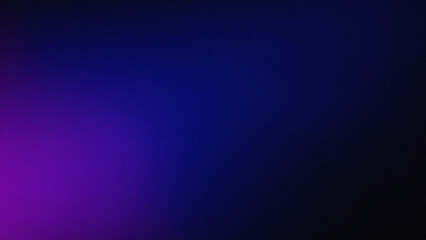 Obraz premium Dark royal blue grainy gradient background with purple noise texture and subtle glow effect