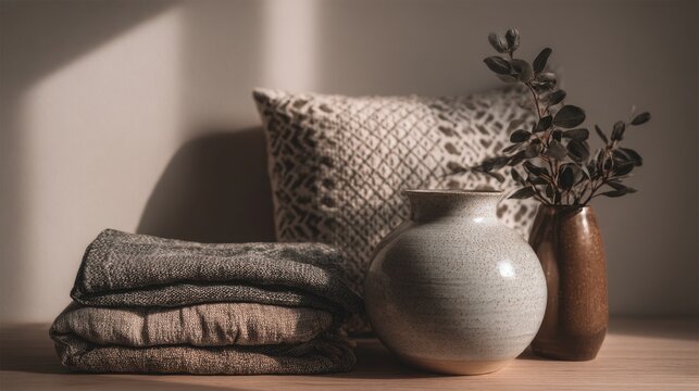 Soft textures, simple decor