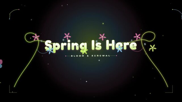 Spring is here with flowers and bright colors celebrating renewal