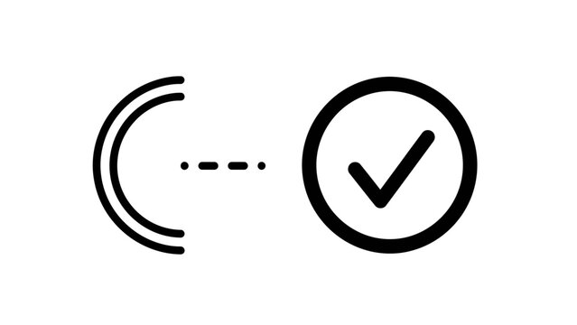 Connection established successfully verified network icon with connection