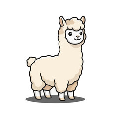 Fototapeta premium Cute 3D Llama