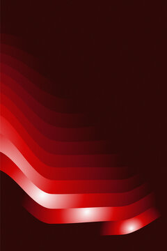 Abstract red wave layers background