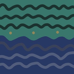 Abstract image for printing. Picture for modern interiors. The picture is painted by hand on a tablet. © neurostructure
