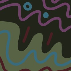 Abstract image for printing. Picture for modern interiors. The picture is painted by hand on a tablet. © neurostructure