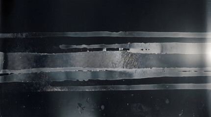 Obraz premium Abstract dark composition with horizontal translucent light streaks and textured layers