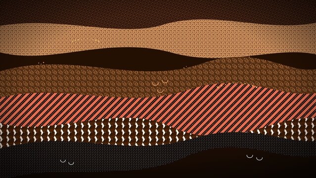 Aboriginal Art Dot Pattern Landscape Background