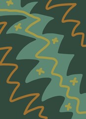 Abstract image for printing. Picture for modern interiors. The picture is painted by hand on a tablet. © neurostructure