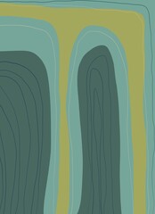 Abstract image for printing. Picture for modern interiors. The picture is painted by hand on a tablet. © neurostructure