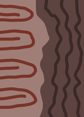 Abstract image for printing. Picture for modern interiors. The picture is painted by hand on a tablet. © neurostructure