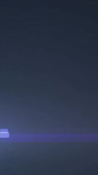 Animation of light spots on black background