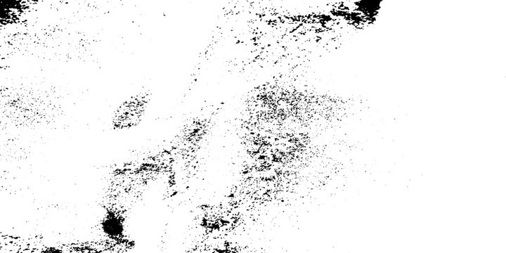 Monochrome texture composed of irregular graphic elements. Distressed uneven grunge background. Abstract vector illustration. Overlay for interesting effect and depth. Isolated on white background.