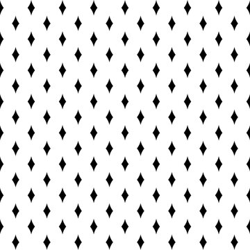 Seamless pattern with geometric motifs in black and white