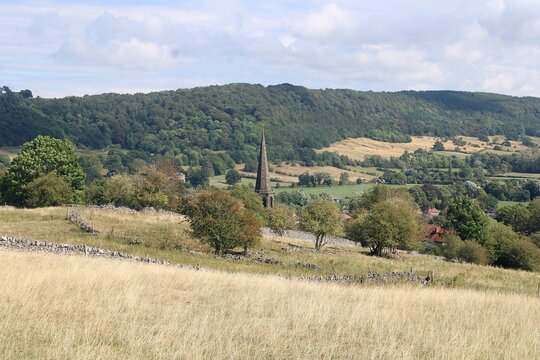 Bakewell, Derbyshire, viewed from the west.