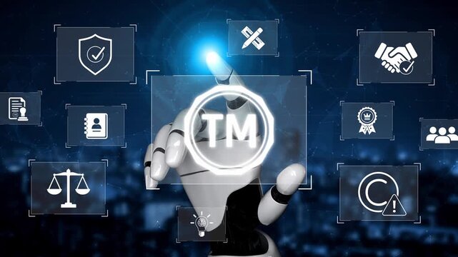 AI-generated visual of trademark compliance, intellectual property protection, and legal trademark system Marrow