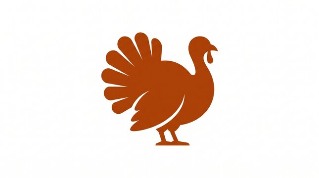 turkey bird thanksgiving autumn fall harvest dinner holiday roasted poultry gobbler wild farm animal nature silhouette graphic symbol vector art design on transparent background