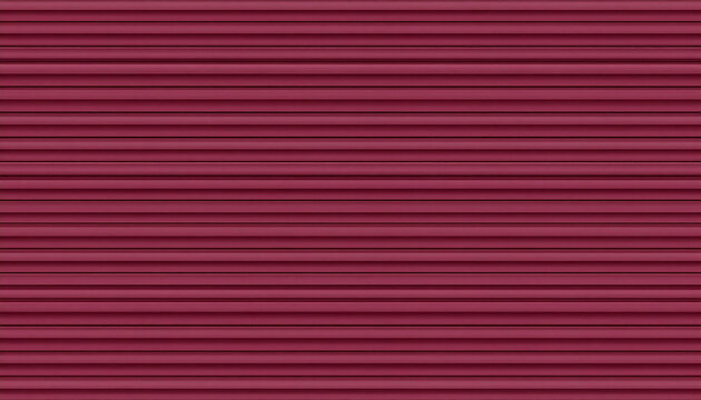 Deep red horizontal corrugated metal siding texture background