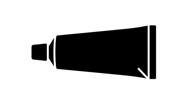 Toothpaste tube icon vector illustration silhouette design graphic symbol