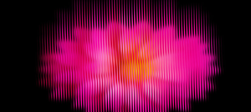 Glass gradient background, abstract vibrant pink and orange burst with vertical lines