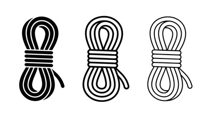Coiled rope vector icon set illustration isolated on white background © ＰＮＧ・アート
