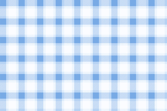 Vichy Background In Baby Blue And White. Gingham Seamless Pattern.