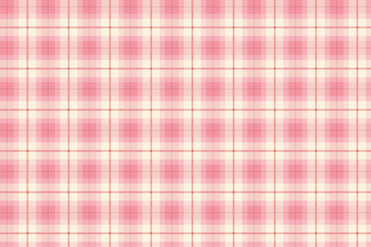 Pink Vichy Background. Gingham Seamless Pattern. Tartan Plaid Wallpaper.