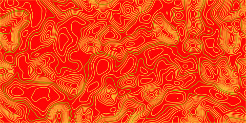 Fototapeta premium Abstract lava flow background with organic, winding contours in vibrant red and yellow hues, creating a visually striking and dynamic texture.