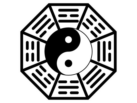 series of yin yang symbol for logo web icon. vector illustration.