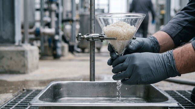 Recovered mineral crystals filtered from digestate