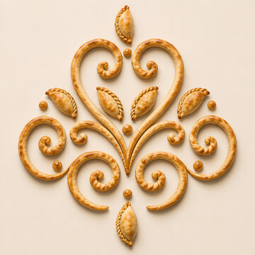 Ornamento criollo de empanadas argentinas