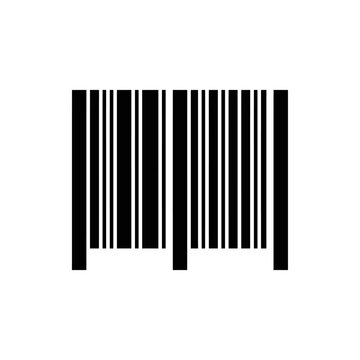 Close-up of a Black and White Barcode on a White Background.