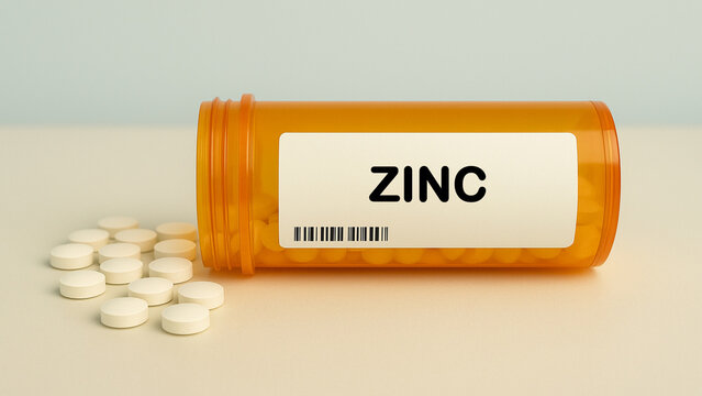ZINC mineral compound supplement for mineral intake and physiological function support