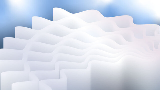 abstract creative Architectural technology communication background. white sky blue color with transparent effect illustration.