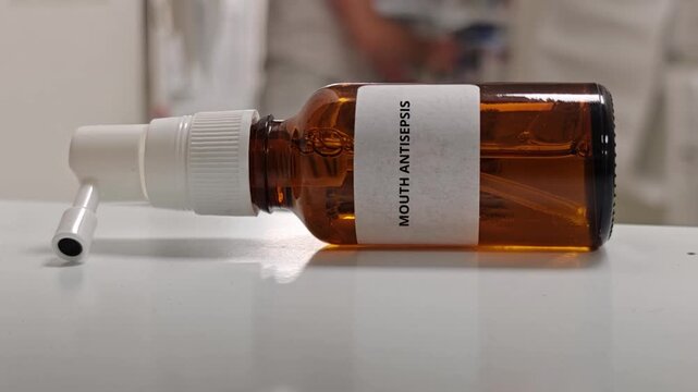 MOUTH ANTISEPSIS oral antiseptic spray for microbial control in the mouth and on the oral mucosa