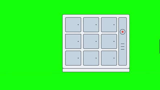 2D Animation of Person Collecting Package from Smart Parcel Locker