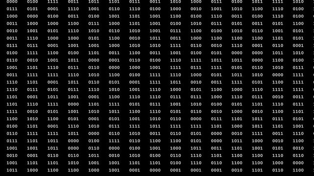 Digital binary code scrolling motion background stock footage