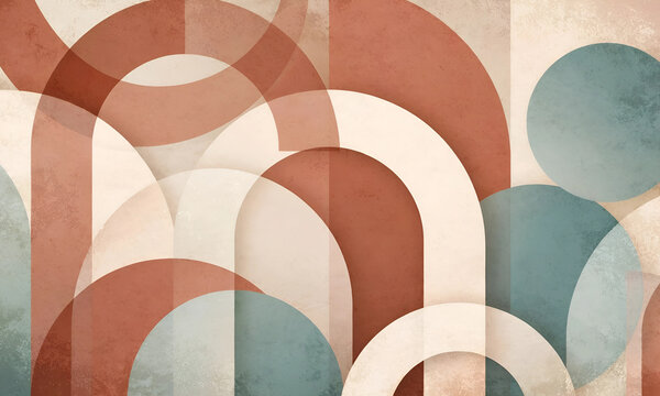  Luxury Dusty Terracotta Geo