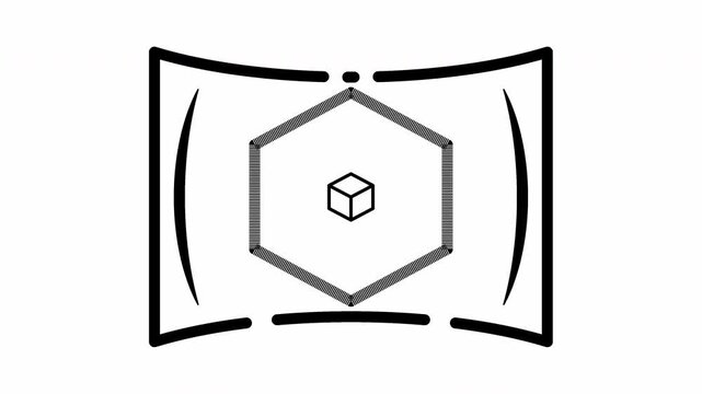 Metaverse panorama view technology animation video