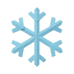 PNG Blue geometric snowflake illustration