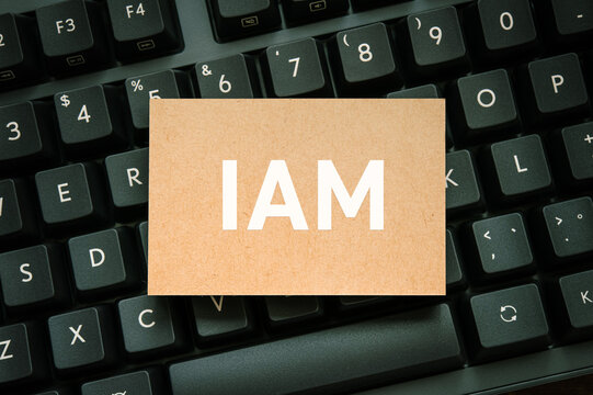 IAM governance framework concept card on keyboard &mdash; ideal eye-catcher for IT security and identity management articles