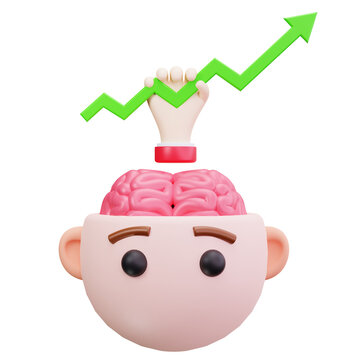 Mental Growth Chart 3D Illustrations