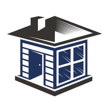 simple design for tiny house or mini house logo vector