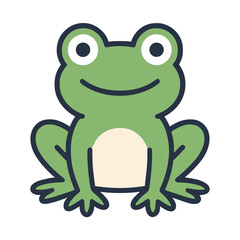 Fototapeta premium Cartoon Frog Illustration